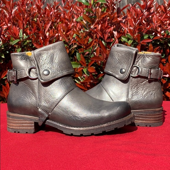 Jafa 492 Graphite Cuffed Ankle Boots Size 38 - Picture 8 of 10